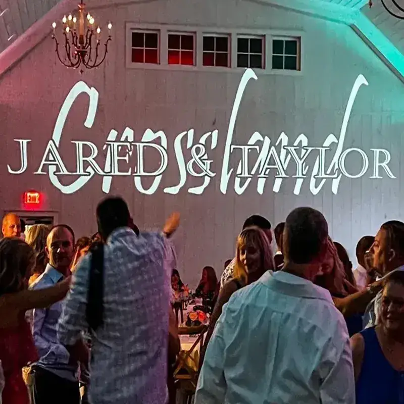 Custom wedding monogram displayed at The Grayson House in Uniontown PA