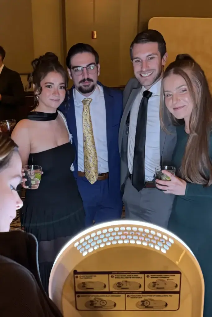 roaming photo booth Grand Hall at the Priory Pittsburgh reception